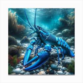 Blue Lobster Canvas Print