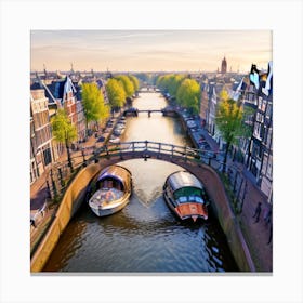 Amsterdam Canal 1 Canvas Print