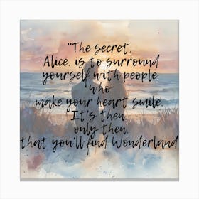 Secret Alice Canvas Print