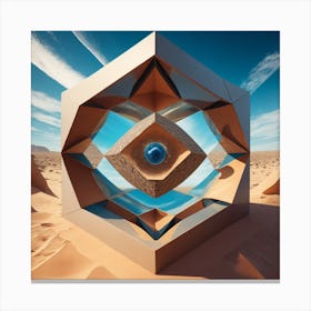 Eye Of The Cube Canvas Print