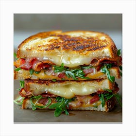 A Magazine Quality Food Photo Of A Grilled Cheese Stampe su tela