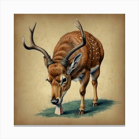 Deer! 7 Canvas Print