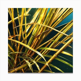 Golden Bamboo Canvas Print