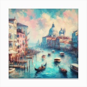 Venice oil painting Canvas Print