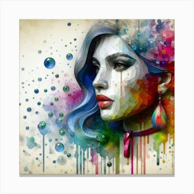 A stylish lady 18 Canvas Print