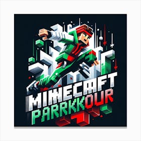 Minecraft Logo Canvas Print
