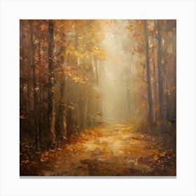 Path Through The Woods Canvas Print