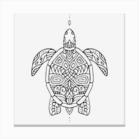 Turtle Mandala Canvas Print