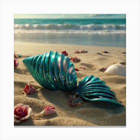 Mermaid Shell Canvas Print