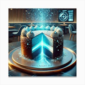 A Futuristic Dessert Named Jovian Thundercake Canvas Print