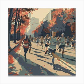 Boston Marathon Canvas Print