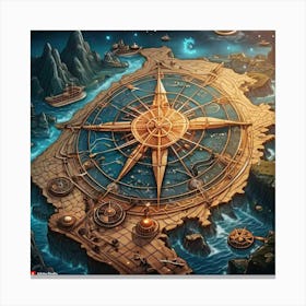 Compass 1 Canvas Print