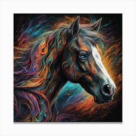 Fiery Horse Canvas Print