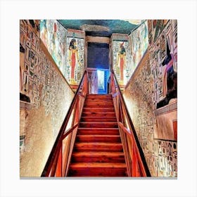 Egyptian Stairway Canvas Print