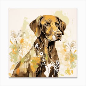 Dog Portrait Canvas Print