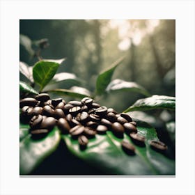 Coffee Beans In The Forest 5 Canvas Print