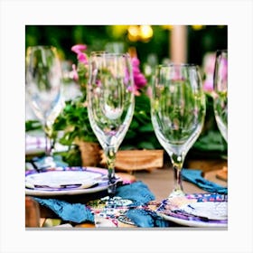 Table Setting 5 Canvas Print