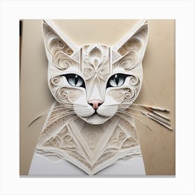 Paper Cut Art Canvas Print