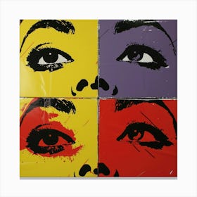 Woman Eyes Pop Art Canvas Print