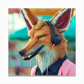 Fox Mask 19 Canvas Print