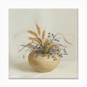 Flower Arrangement In A Bowl Canvas Print