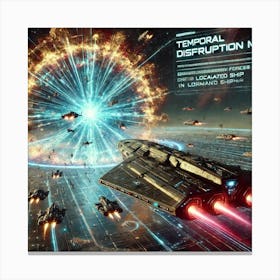 Temporal Disruption Matrix Canvas Print