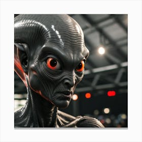 Alien With Grey 1 Canvas Print