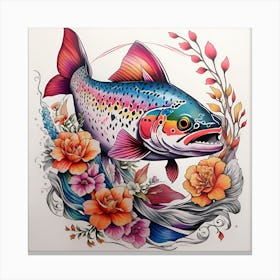 Rainbow Trout Canvas Print