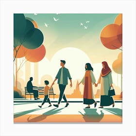 A Family Canvas Print