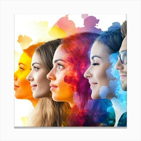 Group Of Young People 1 Canvas Print