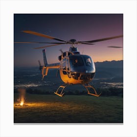 Helicopter Shoot Canvas Print