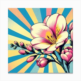 Freesia flower 3 Canvas Print