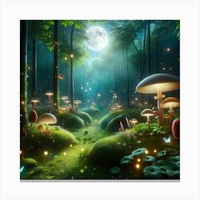 Mushroom Forest Canvas Print