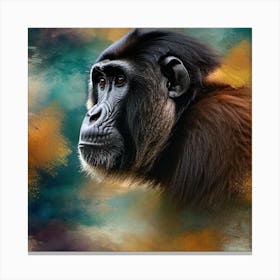 Chimpanzee Portrait Canvas Print