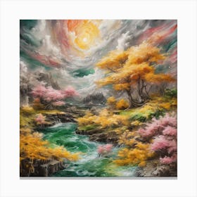 Blossoms In The Sky Canvas Print
