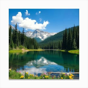 Lake - Lake Stock Videos & Royalty-Free Footage 7 Canvas Print