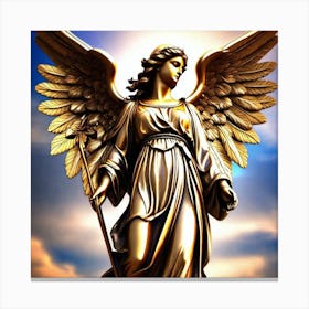Angel Statue 1 Canvas Print