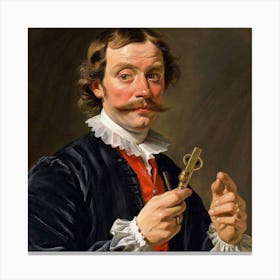 Man With A Mustache Canvas Print