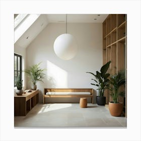 Modern Living Room 3 Canvas Print