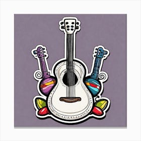 Guitar And Guitars Canvas Print