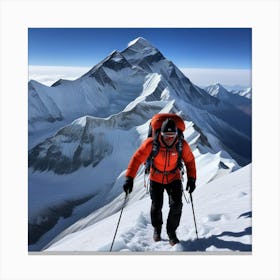 Escalando El Everest Canvas Print