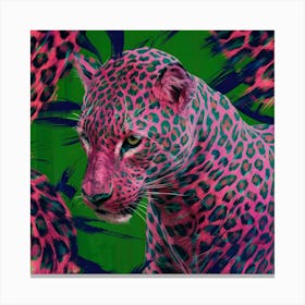 Pink Jaguar Canvas Print