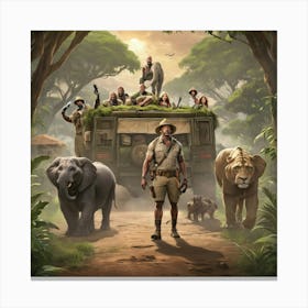 Jumanji Africa Unleashed Art Print 3 Canvas Print