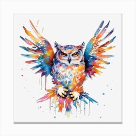 Owl Painting Stampe su tela