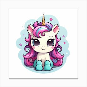 Cute Unicorn 224 Canvas Print