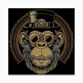 Steampunk Monkey 42 Canvas Print