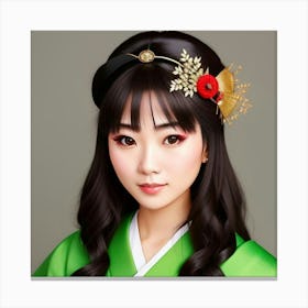 Asian Beauty Canvas Print