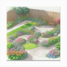 Garden Design Canvas Print