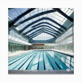 Indoor Swimming Pool 1 Canvas Print