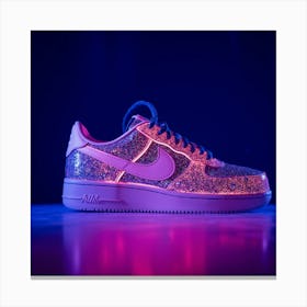 Nike Air Force 1 Glitter Canvas Print